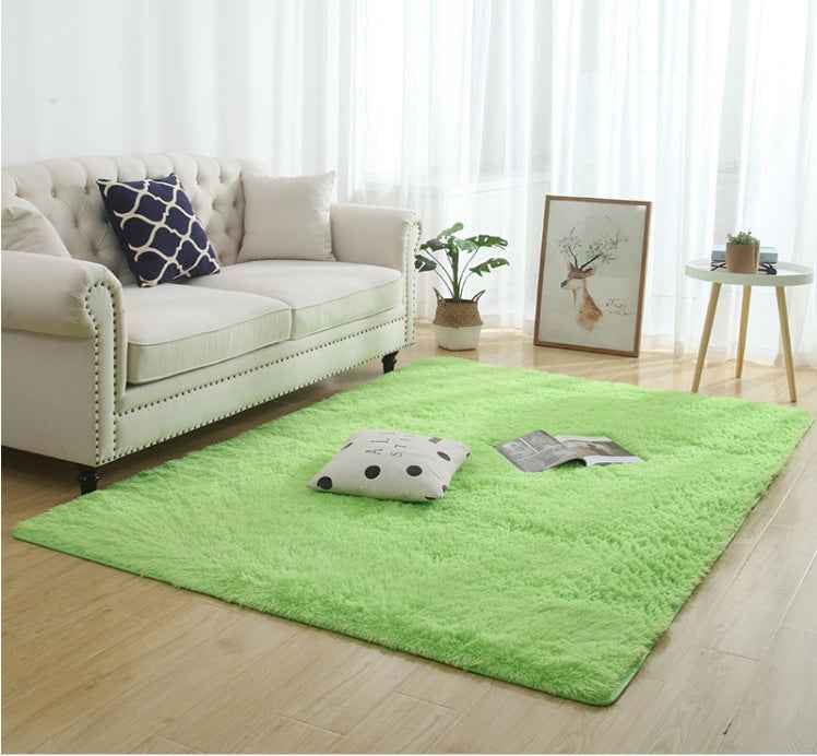 Silky Shaggy Rug — Modern Long Plush Carpet for Home