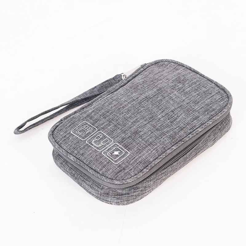 Travel Cable Organizer Bag — Waterproof Electronics Pouch