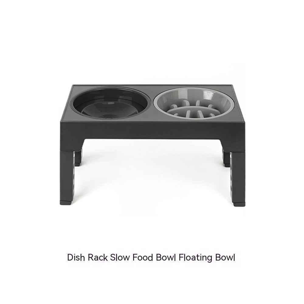 Elevated Dog Bowl Stand — Slow Feeder with Neck Protection