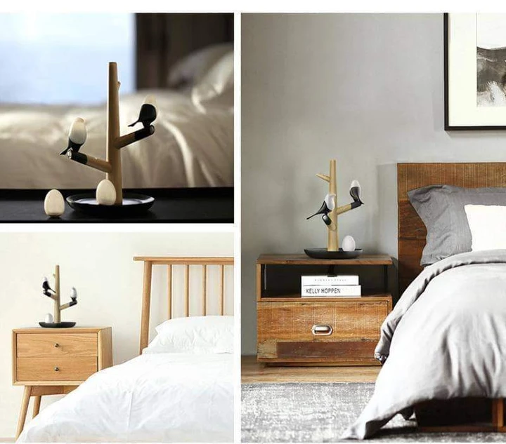 Lucky Bird LED Night Light — Motion Sensor Wooden Lamp