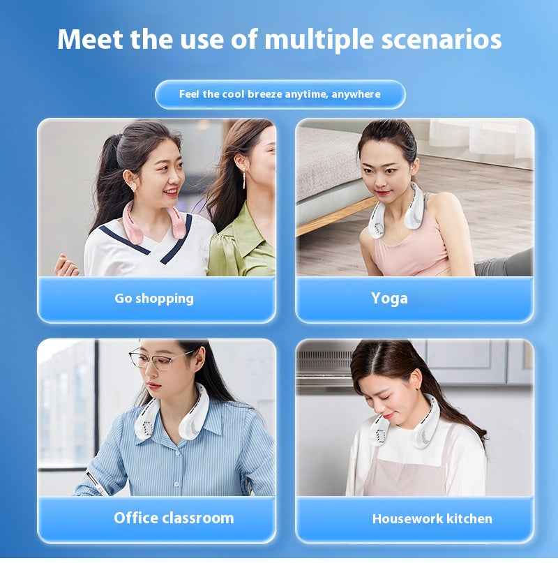 Bladeless Neck Fan — Portable Rechargeable Hands-Free Fan