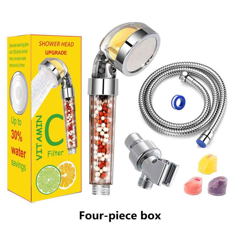 Aromatherapy Shower Head — Vitamin C Lemon Scent with Anion Filter