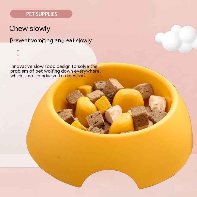 Slow Feeder Dog Bowl — Anti-Gulping Puzzle Dish