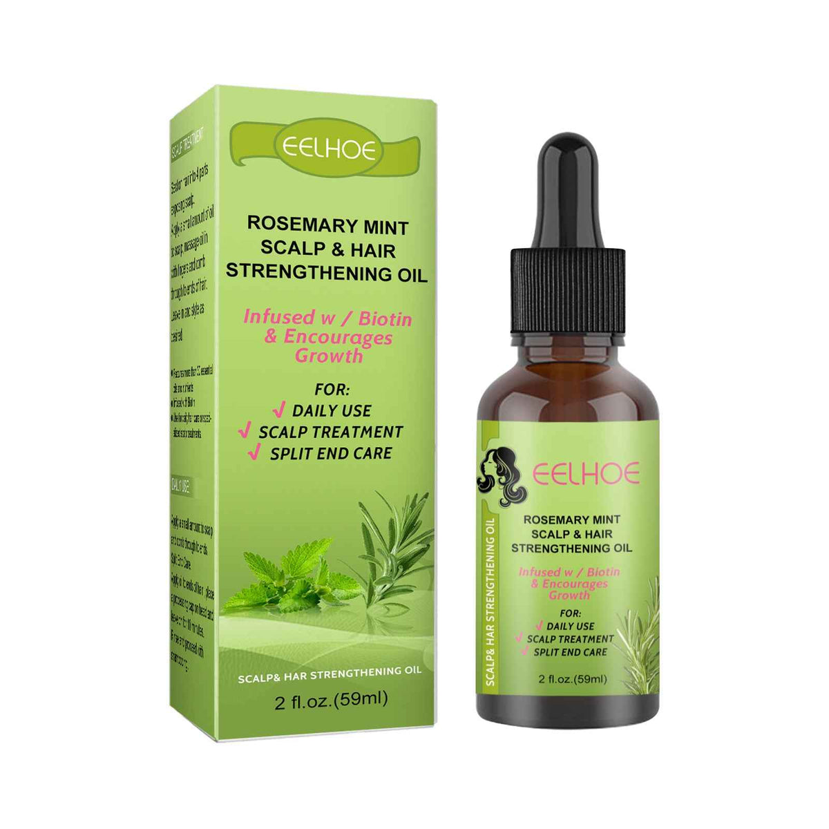 Rosemary & Mint Hair Growth Serum — Natural Scalp Nourishment
