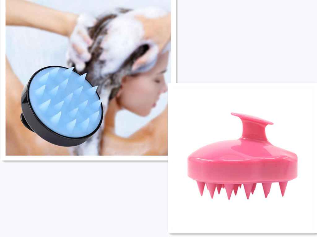 Silicone Scalp Massage Brush — Deep Clean & Circulation Boost