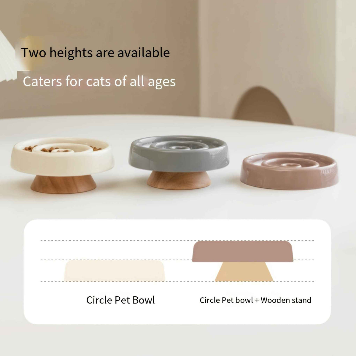 Ceramic Slow Feeder Bowl — Anti-Gulping Puzzle Dish for Dogs & Cats