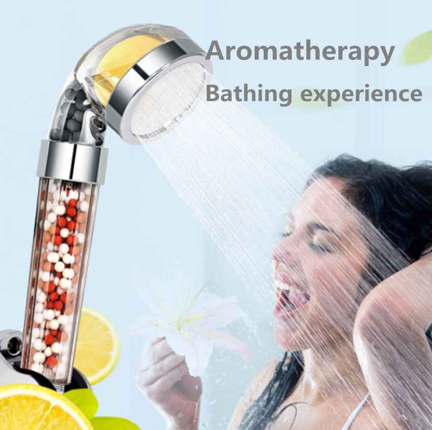 Aromatherapy Shower Head — Vitamin C Lemon Scent with Anion Filter