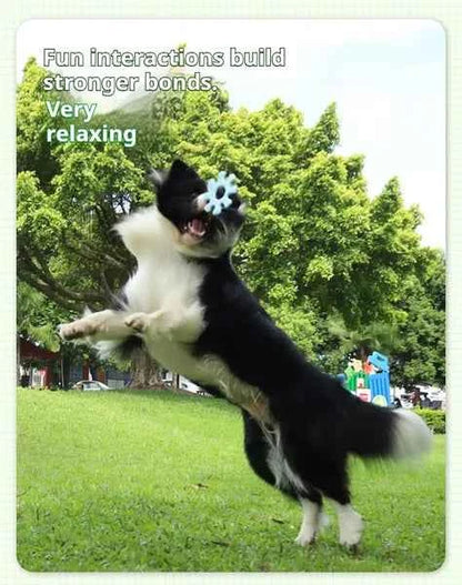 Interactive Dog Flywheel Toy — Food-Grade Silicone