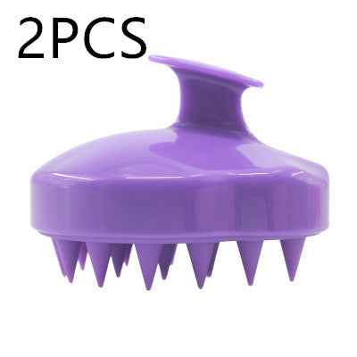 Silicone Scalp Massage Brush — Deep Clean &amp; Circulation Boost