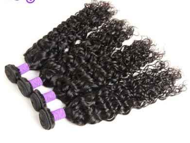 Extensiones de cabello humano rizado color negro natural