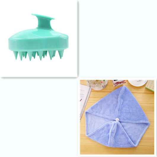 Silicone Scalp Massage Brush — Deep Clean &amp; Circulation Boost