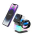 4-in-1 Wireless Charger Station — Rotatable RGB Night Light Stand