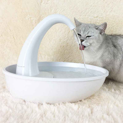 Swan Pet Drinking Fountain — 2.36L Filtered Water Dispenser