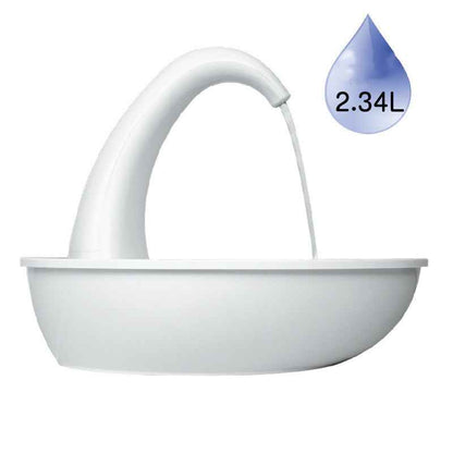 Swan Pet Drinking Fountain — 2.36L Filtered Water Dispenser