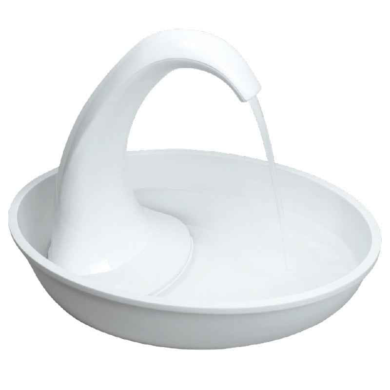 Swan Pet Drinking Fountain — 2.36L Filtered Water Dispenser