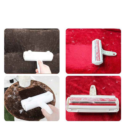 2-Way Pet Hair Remover Roller — Reusable Lint Brush