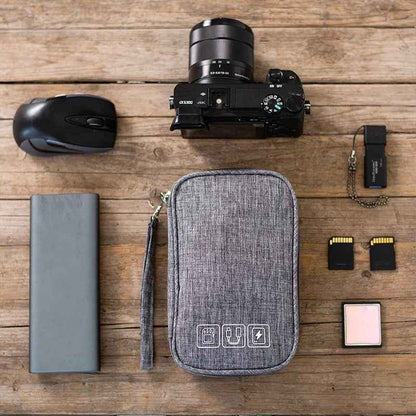 Travel Cable Organizer Bag — Waterproof Electronics Pouch