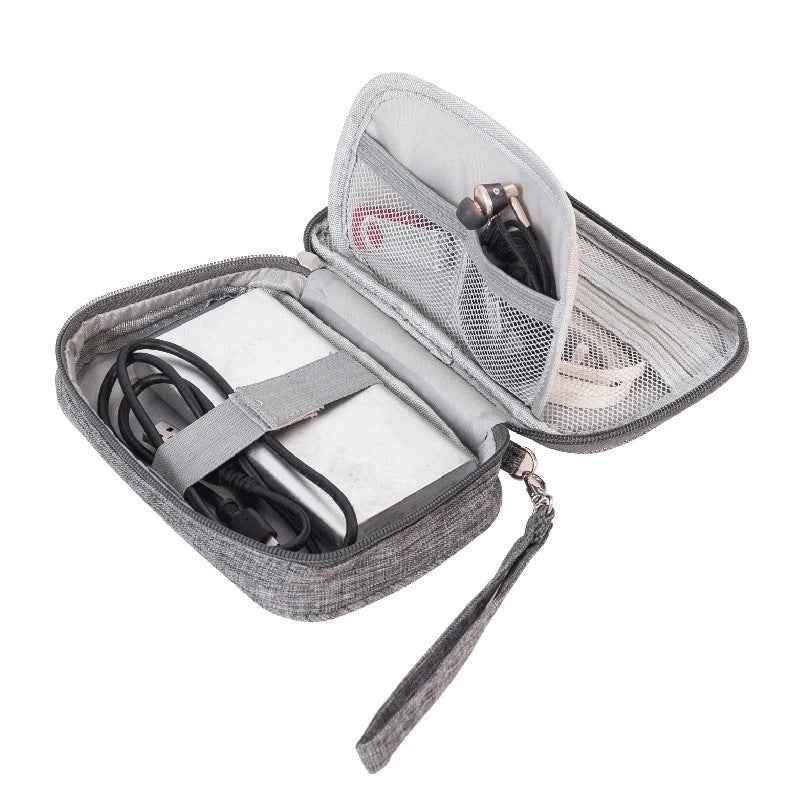 Travel Cable Organizer Bag — Waterproof Electronics Pouch