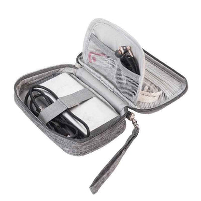 Travel Cable Organizer Bag — Waterproof Electronics Pouch