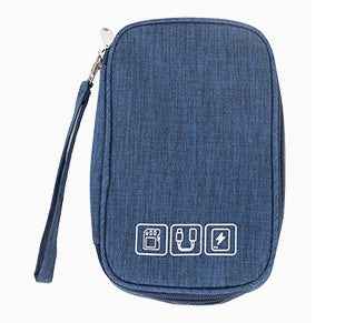 Travel Cable Organizer Bag — Waterproof Electronics Pouch