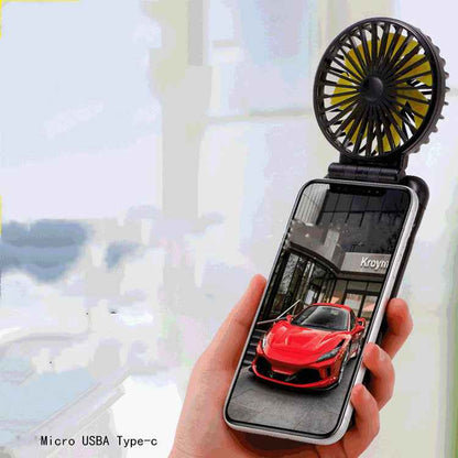 Mini USB Foldable Handheld Fan — 3-Speed Portable Fan