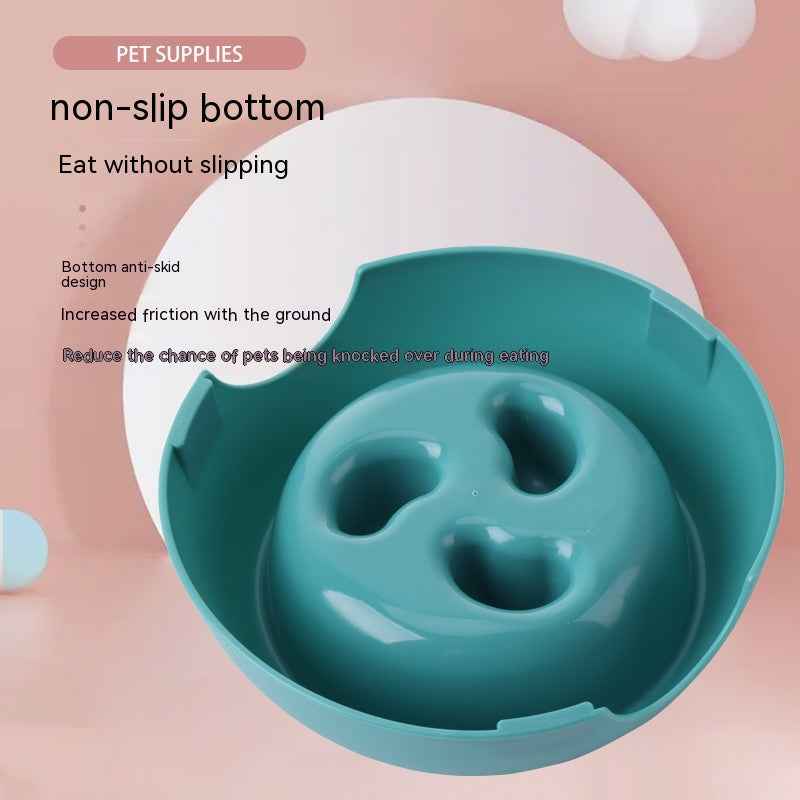Slow Feeder Dog Bowl — Anti-Gulping Puzzle Dish