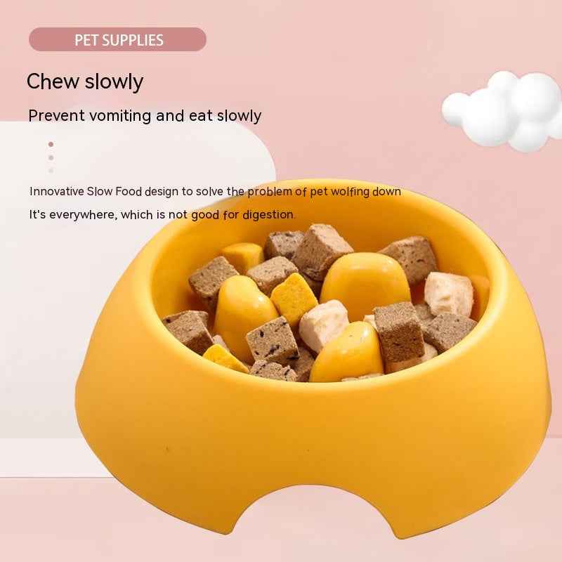 Slow Feeder Dog Bowl — Anti-Gulping Puzzle Dish