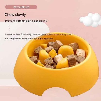 Slow Feeder Dog Bowl — Anti-Gulping Puzzle Dish