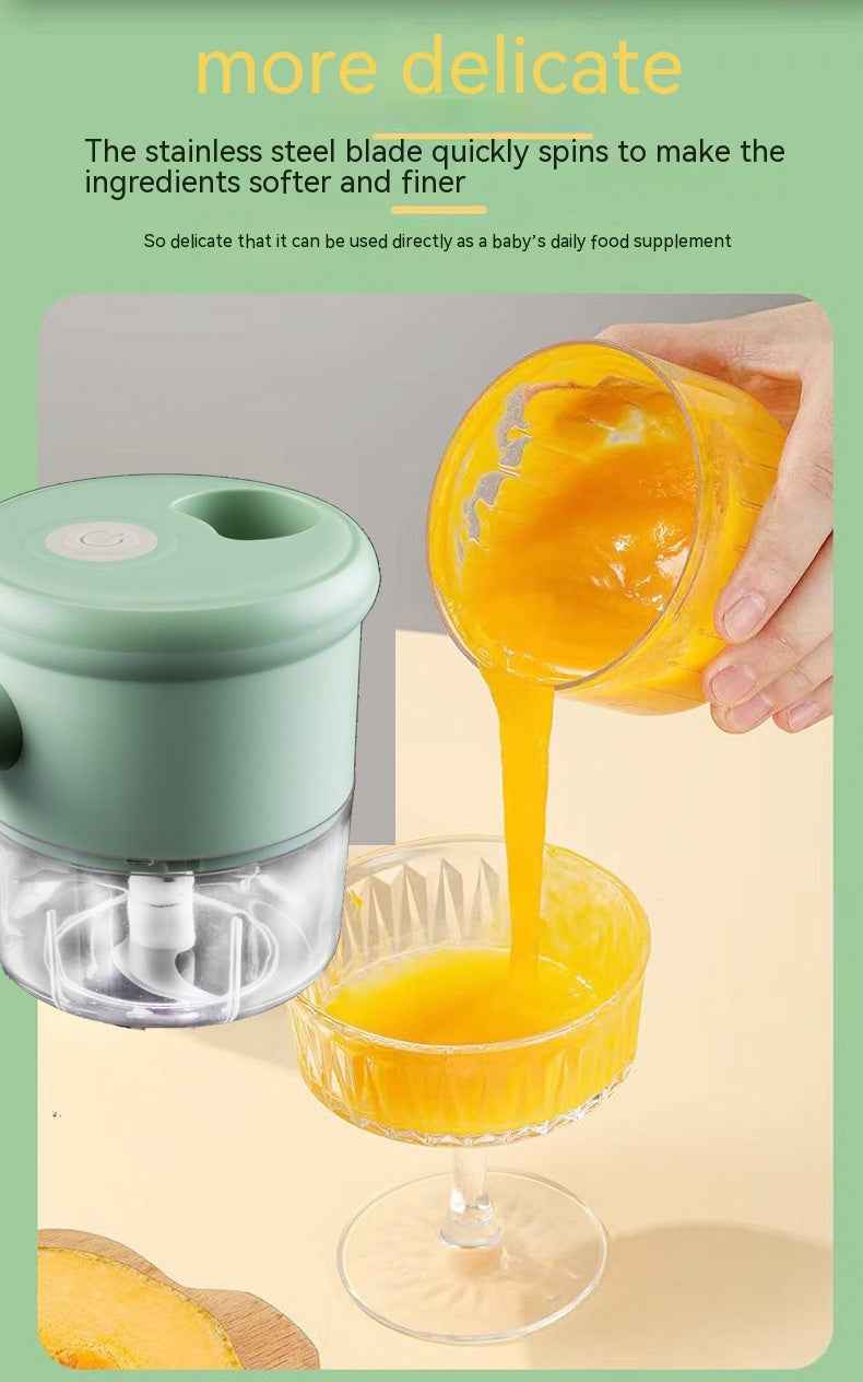 Electric Vegetable Chopper Set — Garlic Slicer &amp; Cooking Hammer