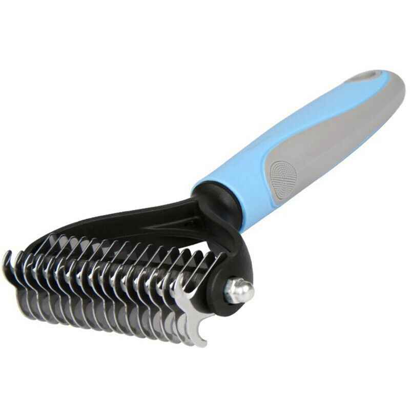 Double-Sided Dematting Brush — Deshedding Undercoat Rake