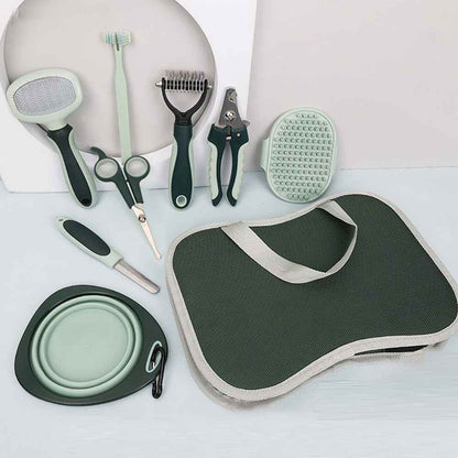 Professional Dog Grooming Kit — Cordless Clippers &amp; Full Set