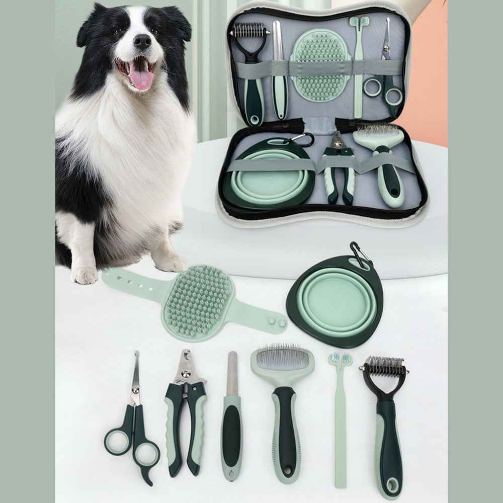 Professional Dog Grooming Kit — Cordless Clippers &amp; Full Set