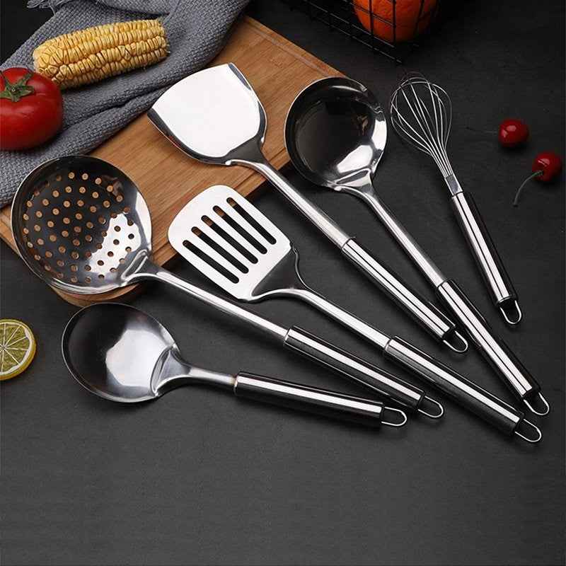 7-Piece Stainless Steel Kitchen Utensil Set — Shovel, Spoon &amp; More