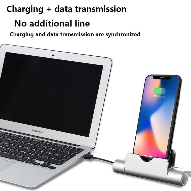 Desktop Phone Charger Stand — USB Cable Charging Base
