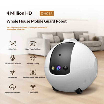 Pet AI Monitor &amp; Interactive Tumbler Toy — Smart Camera