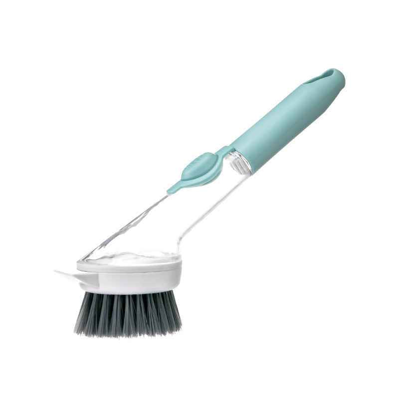 Soap-Dispensing Pot Scrubber — Hydraulic Kitchen Brush