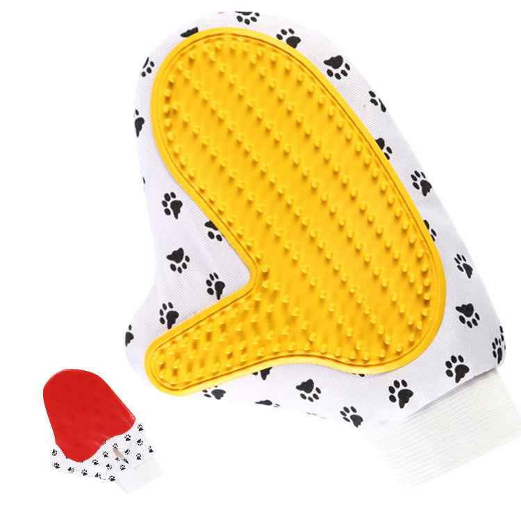 Silicone Pet Grooming Glove — Bath &amp; Deshedding Brush