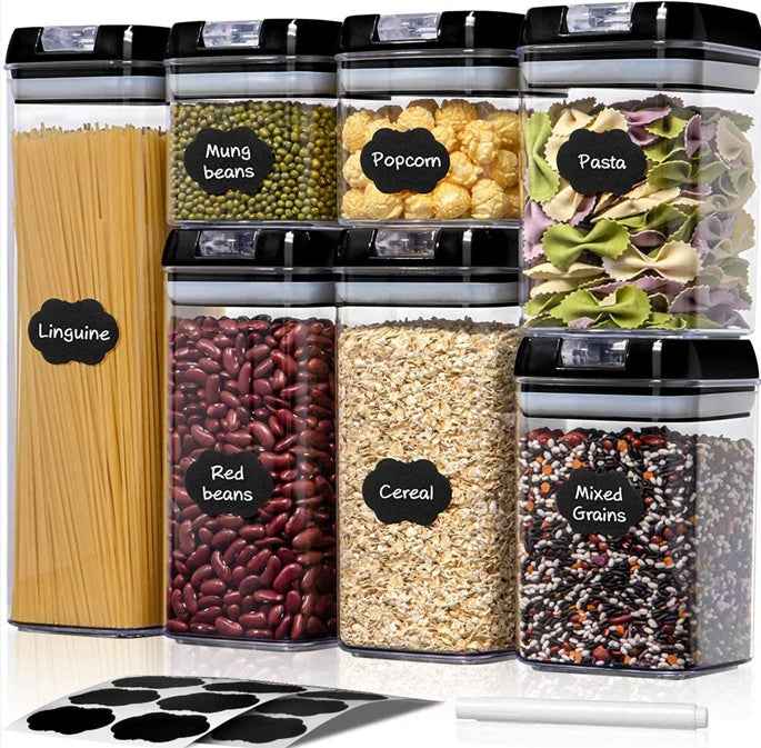 Airtight Food Storage Container Set — Kitchen Pantry Organizer