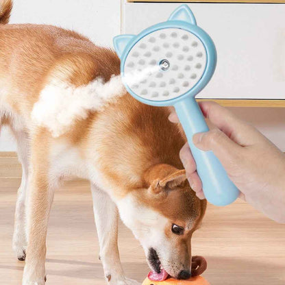 Mist Grooming Brush — Self-Cleaning Slicker with Steam
