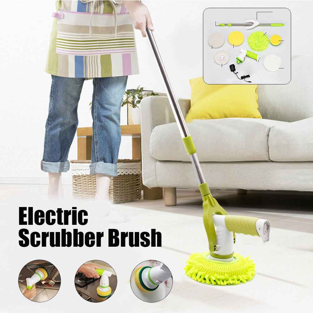 Electric Spin Mop — Rechargeable 360° Rotating Cleaning Brush