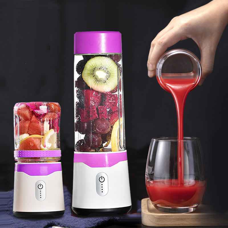 Rechargeable Portable Blender — 500ml + 300ml Dual Cup Juicer