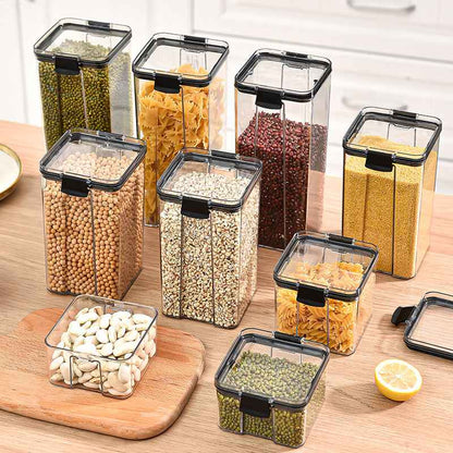 Airtight Food Storage Containers — Kitchen Pantry Organizer Set
