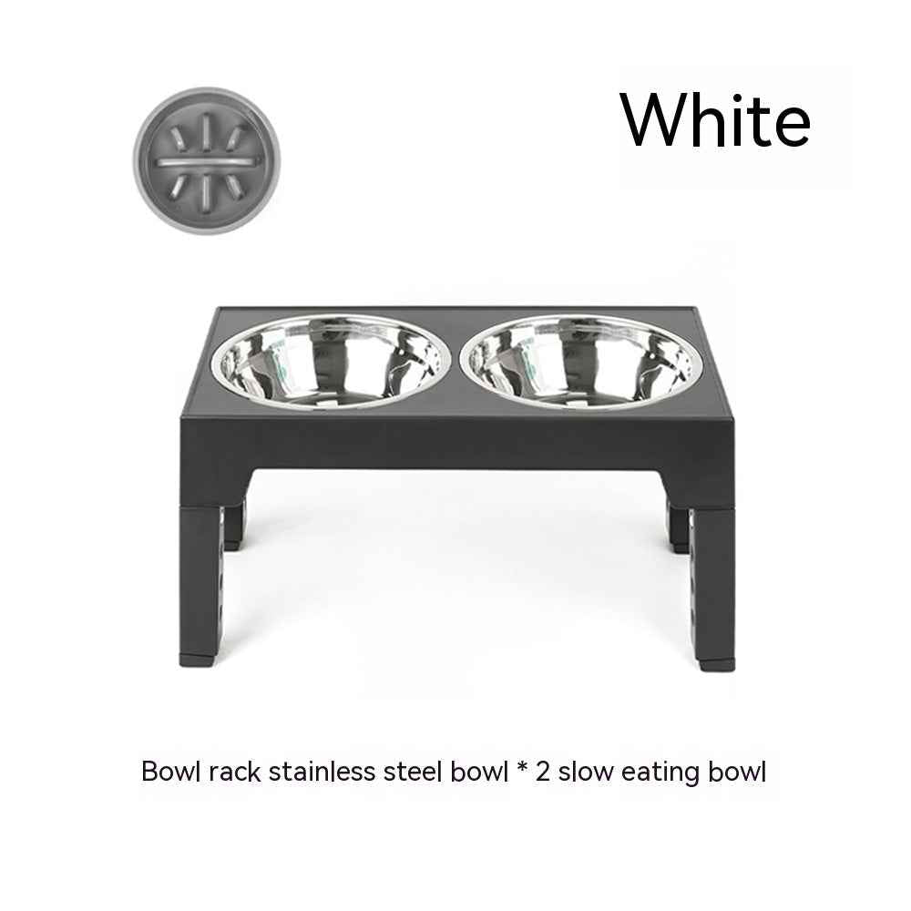 Elevated Dog Bowl Stand — Slow Feeder with Neck Protection