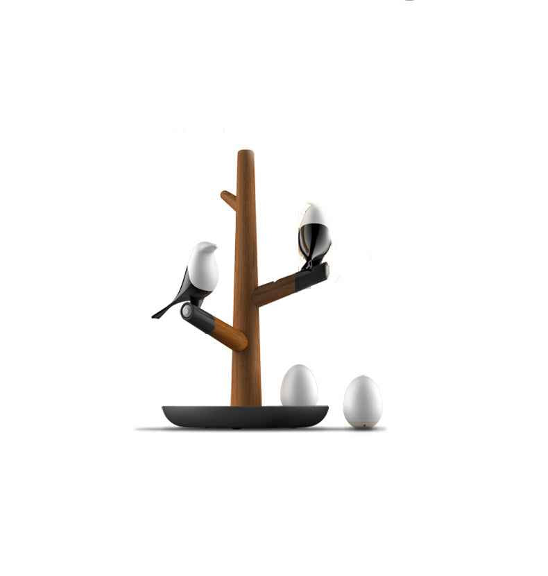 Lucky Bird LED Night Light — Motion Sensor Wooden Lamp