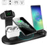 4-in-1 Wireless Charging Station — 15W Dock for iPhone, Watch & AirPods