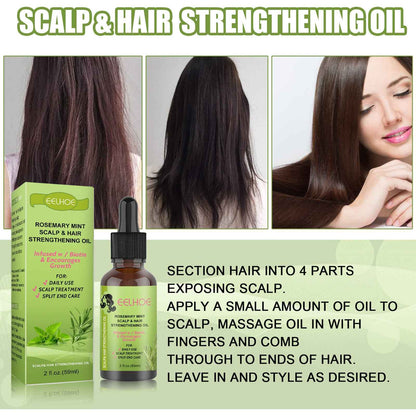 Rosemary &amp; Mint Hair Growth Serum — Natural Scalp Nourishment