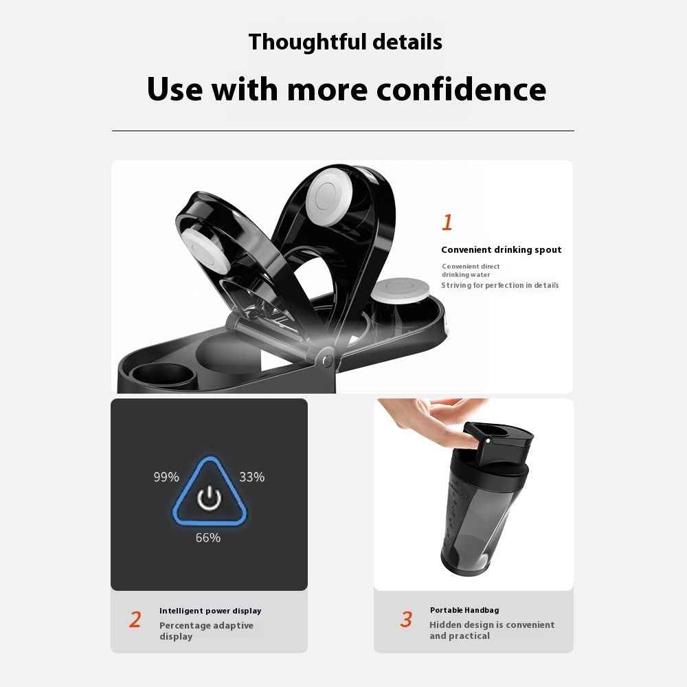 Portable Wireless Blender — 360W High-Power Juicer Cup
