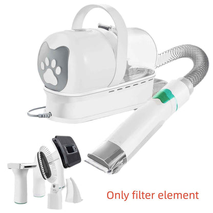 7-in-1 Vacuum Pet Grooming Kit — Cordless Trimmer Set