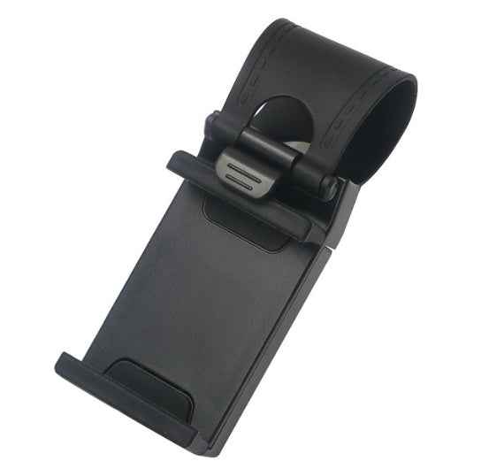 Universal Car Steering Wheel Phone Mount — Clip Holder for Smartphones