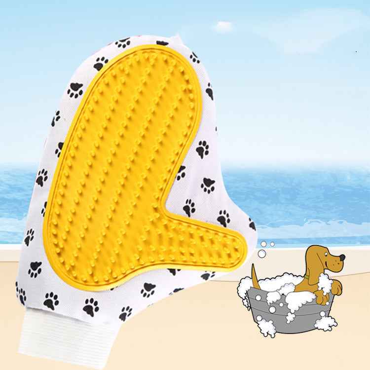 Silicone Pet Grooming Glove — Bath &amp; Deshedding Brush